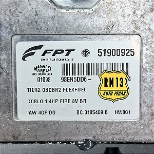 Modulo Central Injeção FIAT Doblo 1.4 8V Flex 10a15 51900925