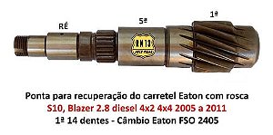 Ponta Recuperadora Carretel S10 Cambio Eaton Fso 2405 Rosca