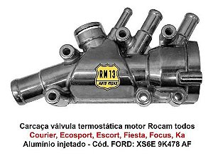 Carcaça Válvula Termostática Fiesta Courier Ka Focus Rocam