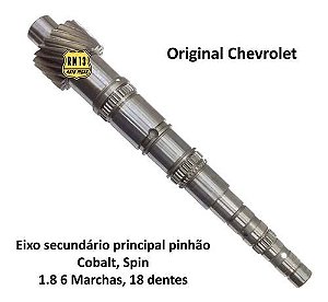 Pinhão Secundario Spin Cobalt 1.8 6 Marchas 18 Dentes Gm
