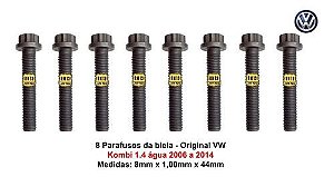 8 Parafusos Biela 8mm Kombi 1.4 Água 06 A 14 Original Vw