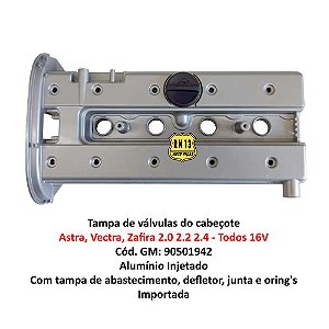 Tampa Válvula Astra Vectra Zafira 2.0 2.2 2.4 16v Aluminio