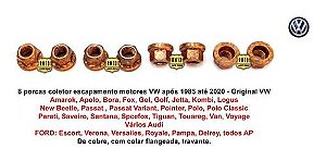 8 Porcas Escapamento Cobre Amarok Apolo Bora Fox Gol Golf