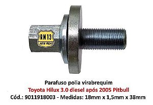 Parafuso Polia Virabrequim Central Toyota Hilux 3.0 Após 05