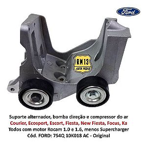 Suporte Alternador Ar Direção Rocam Fiesta Focus Ka Original