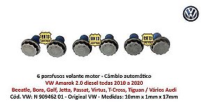 6 Parafusos Volante Motor Beeatle Virtus T-cross Audi Aut.