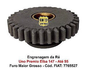 Engrenagem Ré Uno Premio Elba 147 Fiorino Furo Grosso 18mm