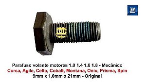 Parafuso Volante Cremalheira Motor Cobalt Prisma Agile Spin