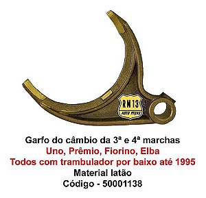 Garfo Cambio 3 4 Uno Premio Elba Fiorino Tramb. Em Baixo A95