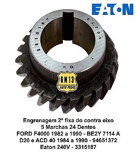 Engrenagem 2ª Fixa Contra Eixo Acd40 F4000 Eaton Original