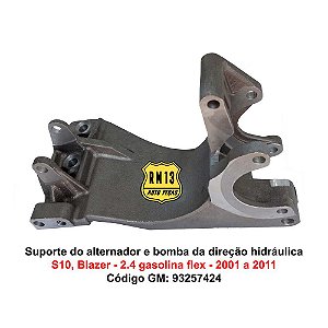 Suporte Alternador Bomba Direção S10 Blazer 2.4 Gas. Flex