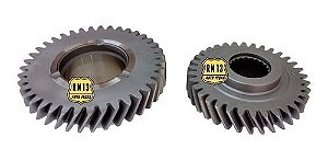 Conjunto Engrenagens Par 5ª Palio Uno Strada Idea 34/39