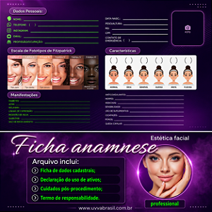 Ficha Anamnese Facial Completa