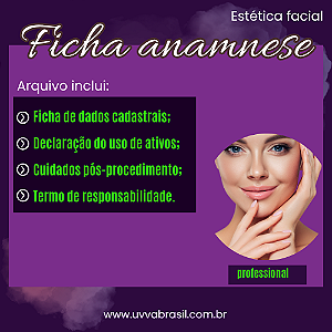 Ficha Anamnese Facial Completa