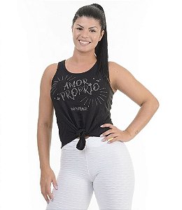 Regata com nó frontal Preta