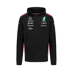 Mletom Hoody Oficial Equipe Mercedes AMG Petronas F1 2023 Preto