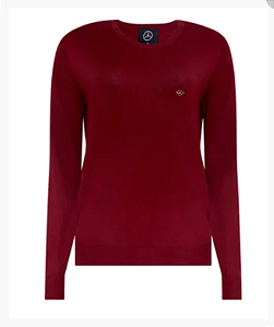 Tricot New Star Essentials FEMININA vinho Mercedes-Benz