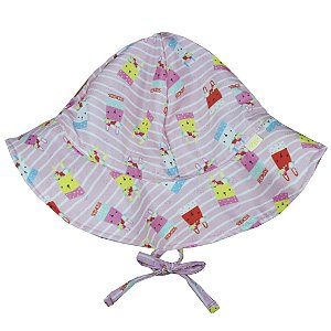 Chapéu Coelhos Rosa FPU 50+