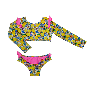 Biquíni Mila M/L + Top Limão
