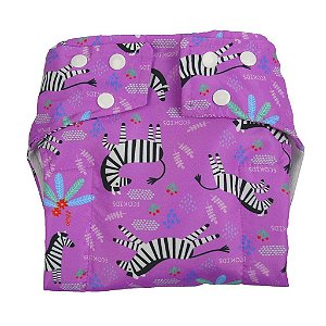 Fralda 3 em 1 Zebra Rosa