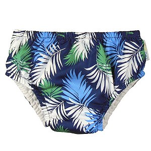 Fralda de Banho & Piscina Reutilizável Folhas Multicolorido