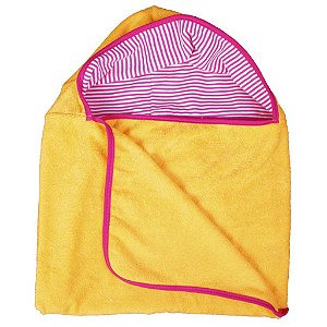 Toalha Super Absorvente com Capuz Laranja