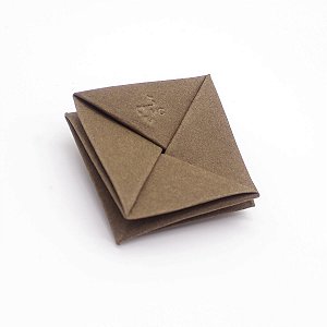 PORTA MOEDAS VEGANO ORIGAMI