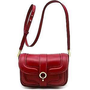 BOLSA DUAS DIVISÓRIAS EM COURO CLÔ