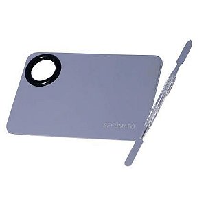 Placa em Aço Inox Grande com Anel e Espátula - Sffumato
