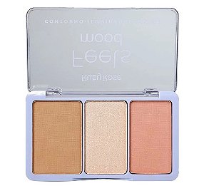 Paleta de Contorno Iluminador e Blush Feels Mood Cor 1 - Ruby Rose