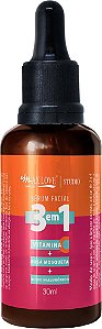 Sérum Facial 3 em 1 Vitamina C, Rosa Mosqueta e Ácido Hialurônico - Max Love