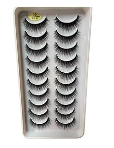Cílios Postiços 3D X14 10 Pares