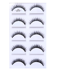 Cílios Postiços 3D Z01P Base de Silicone