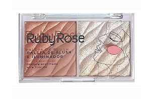 Paleta de Blush e Iluminador - Ruby Rose
