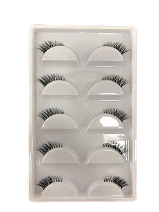 Cílios Postiços 3D 04 Base de Silicone