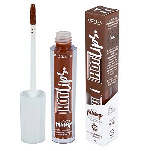 Gloss Hot Lips Brown Plump - Vizzela