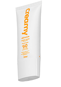 Protetor Solar Facial FPS 60 Toque Seco Efeito Matte - Creamy