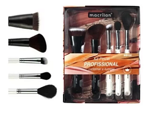 Kit de Pincel Profissional Contornar e Iluminar WB100 - Macrilan