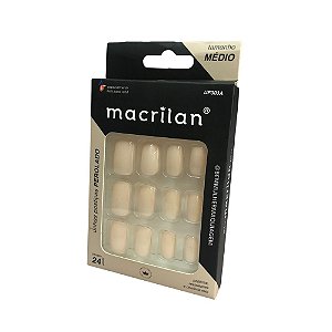 Unhas Postiças Tamanho Médio Perolado - Macrilan