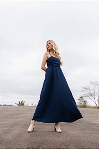 Vestido Longo Linho Vibração