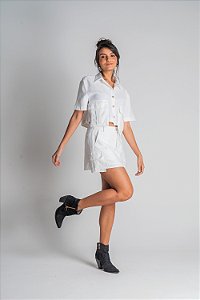 Camisa Croped Crystal