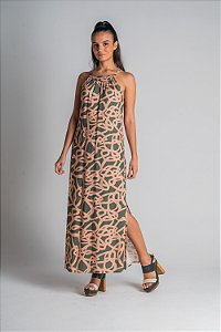 Vestido Midi Lastex Poesia