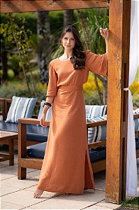 Vestido Mido Manga Balanço