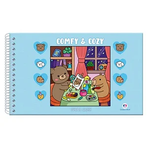 Comfy And Cozy Blue: Para Colorir - Aleksandra Bozhbova