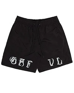 Shorts Surfavel Tactel Chicano Lettering (Preto)