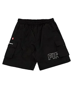 Lançamento  Bermuda Fire Rip Stop Forrada 'F' Logo (Preto)