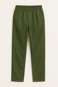 Calça RETA Sarja Bassic (Verde Musgo)
