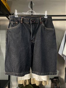 Bermuda Jeans HABITO sk8 (Preto)