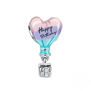 Berloque Balão Happy Birthday Prata Eternal Joias