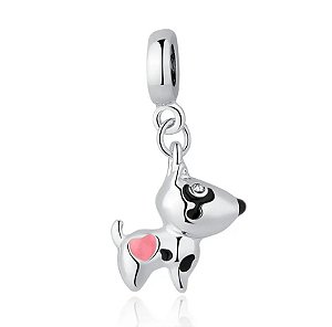Berloque Pendente Cachorro Bull Terrier Prata Eternal Joias